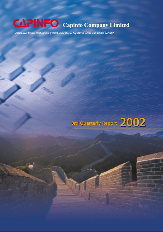 3rd Quarterly Report 2002