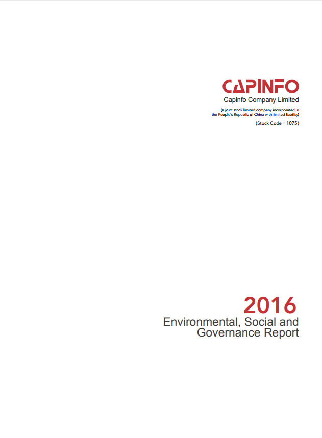 2016 Environmental, Social and Governance Report