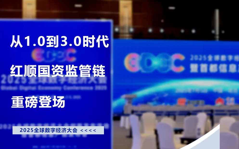 首发首秀丨从1.0到3.0时代红顺国资监管链重磅登场!